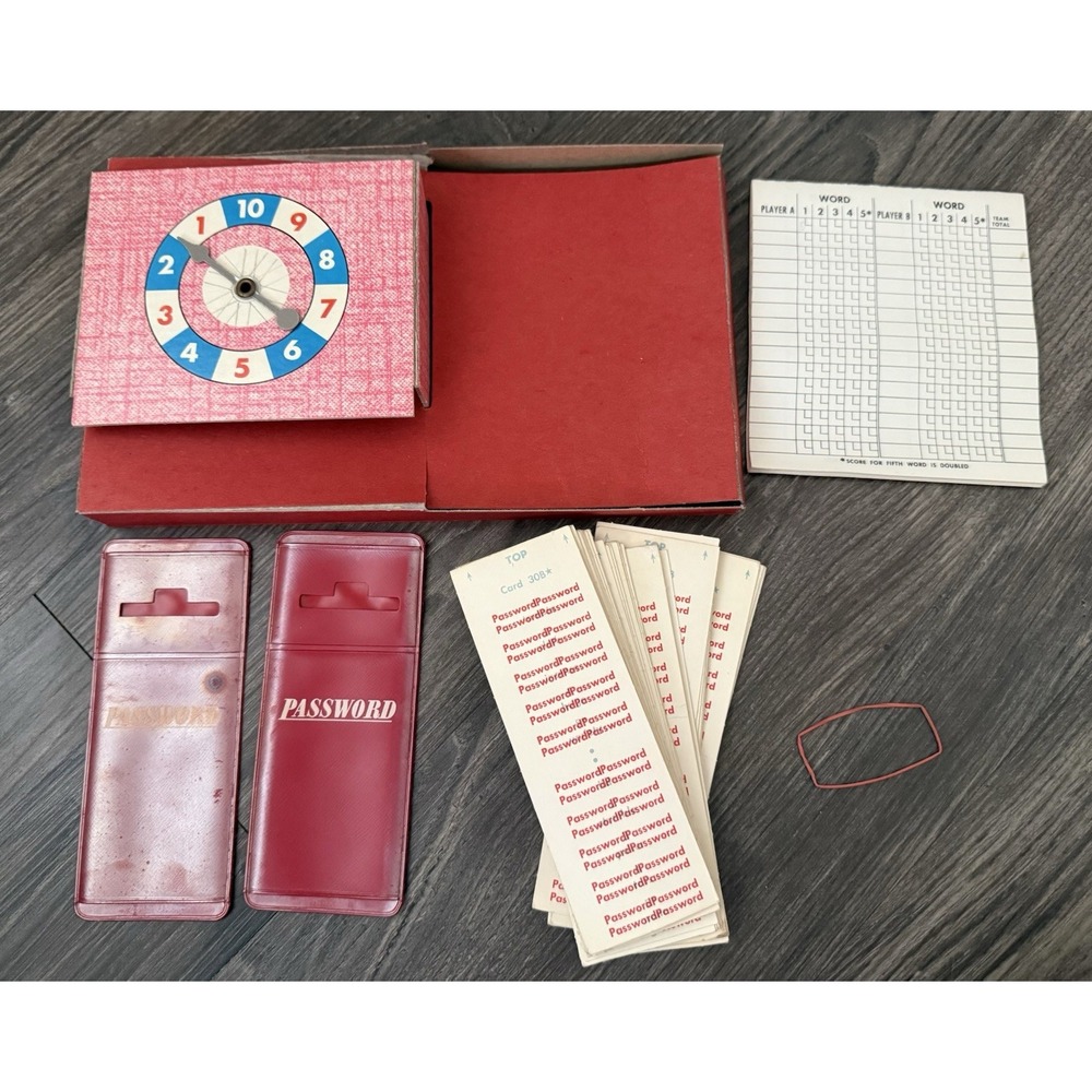 Vintage 1962 Password 12th Edition Board Game 4260 Milton Bradley Complete New - Picture 3 of 12